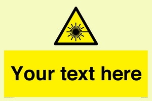 Custom Laser Hazard Sign